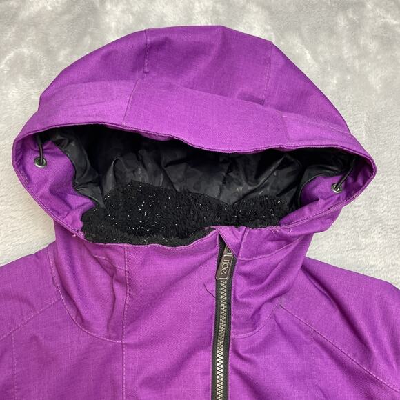 Ride Snowboards Cappel Ski Snowboard Jacket Womens M Purple Hooded Winter Parka - Picture 5 of 13